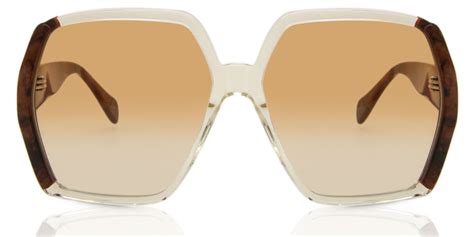 Gucci GG1065S 001 Sunglasses Transparent Yellow 